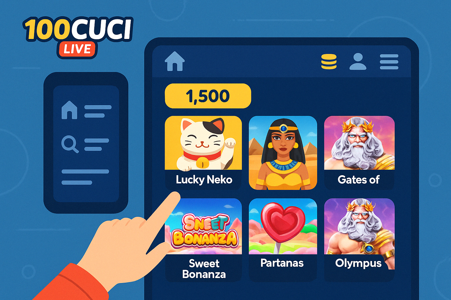100Cuci Live Guide User Interface and Navigation - 100cuci77